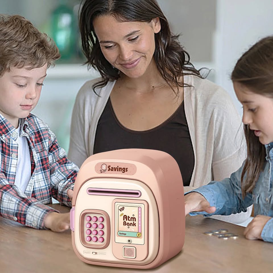 Electronic Fingerprinted Money Saving ATM Machine