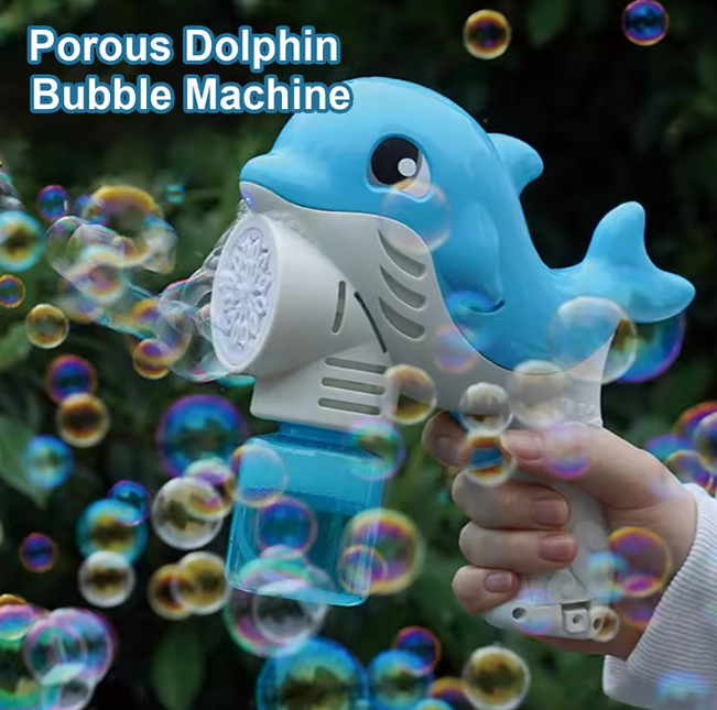 Cute Dolphin Colorful bubble Gun