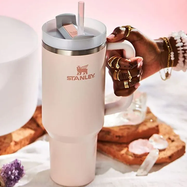 Original Stanley Insulated Tumbler With Straw - Pink