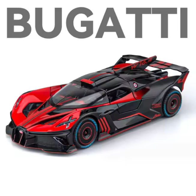 1:24 Diecast Bugatti Bolide Model Car With Smoke