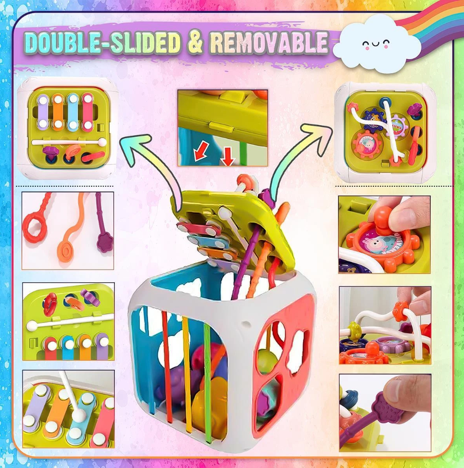 7in1 Montessori Shape Sorting Cube Toy