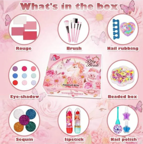 3in1 Realistic Cosmetic DIY Beads Set For Girls