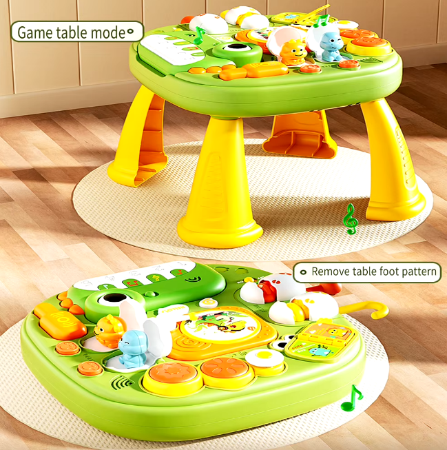 Multi-functional Kids Dinosaur Musical Piano Activity Table