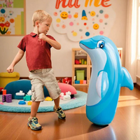 Intex 3D Inflatable Dolphin Punching Pop Bag