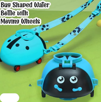 550ml Ladybug Sipper Water Bottle With Moving Wheels