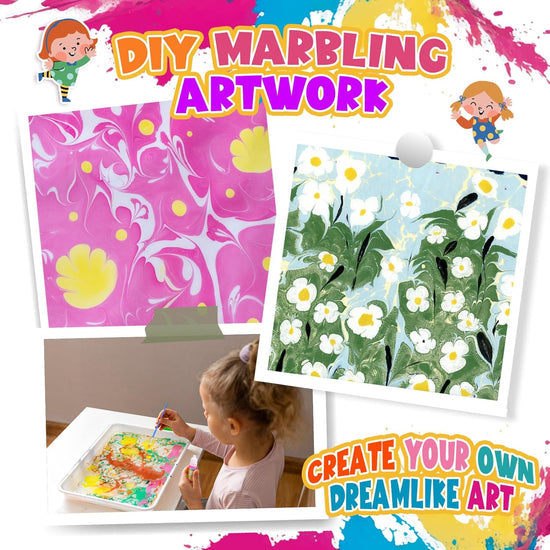 DIY Kids Magic Marbling Paint Art Kit