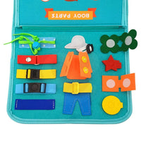 Montessori Dino 6 Pages Multi-functional Activity Busy Book