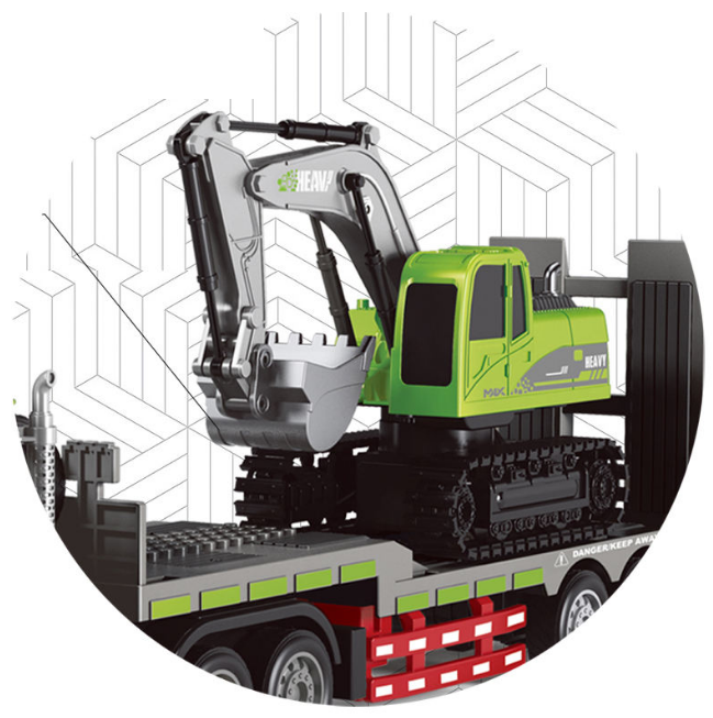 1:12 RC Semi-Traction Transport Excavator Set
