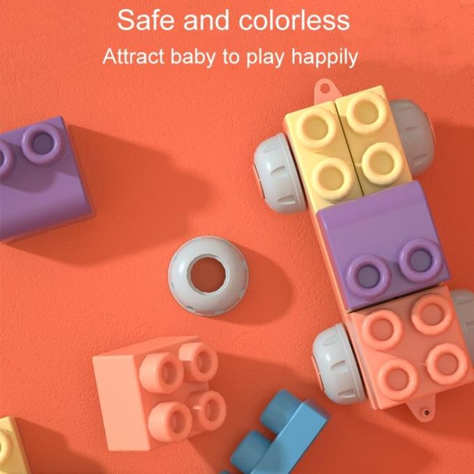 40Pcs Soft Rubber Building Blocks