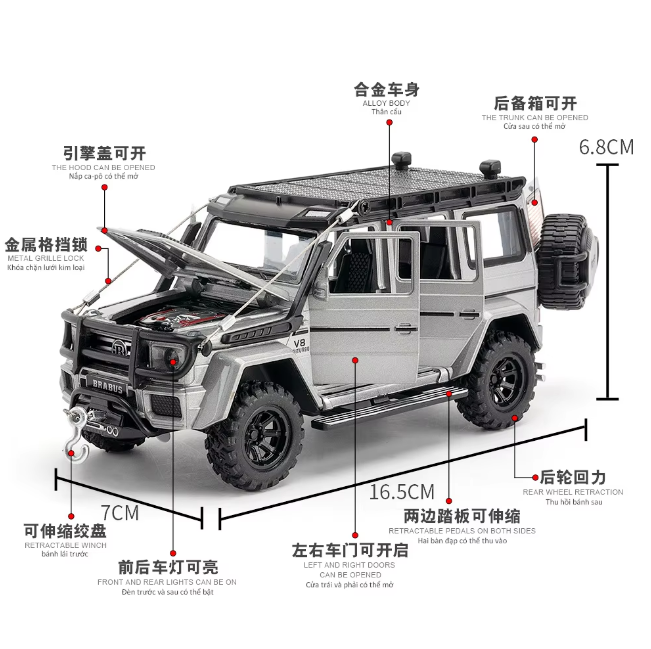 1:32 Diecast Mercedes-Benz Brabus G550 Model