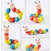 Wooden Insect Caterpillar Toy