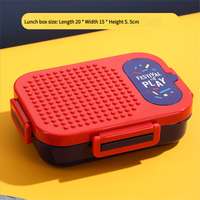 Stainless Steel Kids Lunch Box With Building Blocks