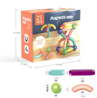 25Pcs Magnetic Building Block Puzzle Sticks Set
