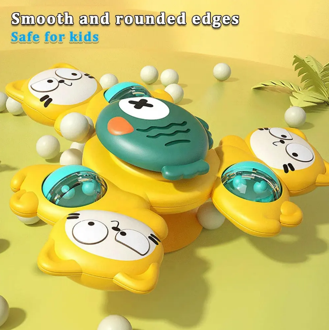 3Pcs Animal Shape Baby Spinning Rattles