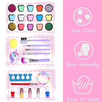 31Pcs Realistic Castle Unicorn Makeup Briefcase