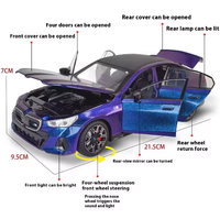 1:24 Diecast BMW THE i5 M60 Model Car