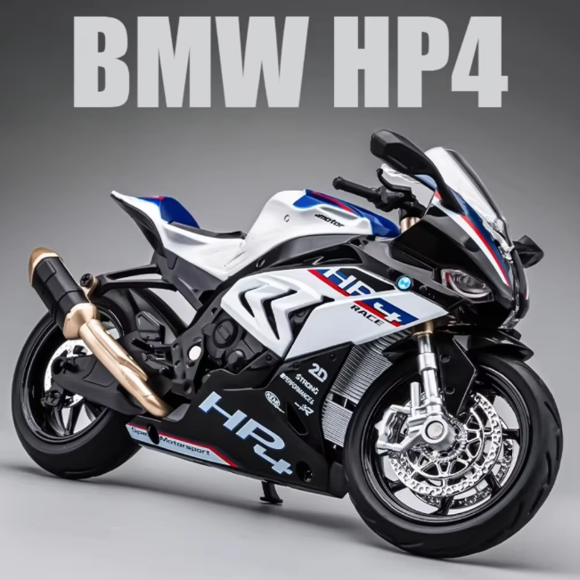 1:12 Diecast BMW HP4 Model Bike