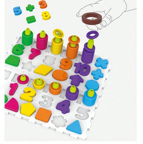 4in1 Kids Number & Letter Learning Board