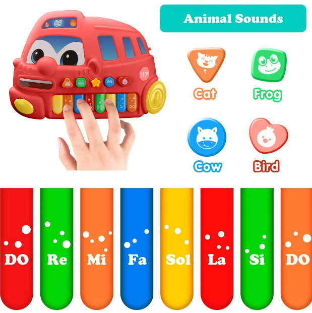 Cartoon Electronic Musical Piano Toy For Kids