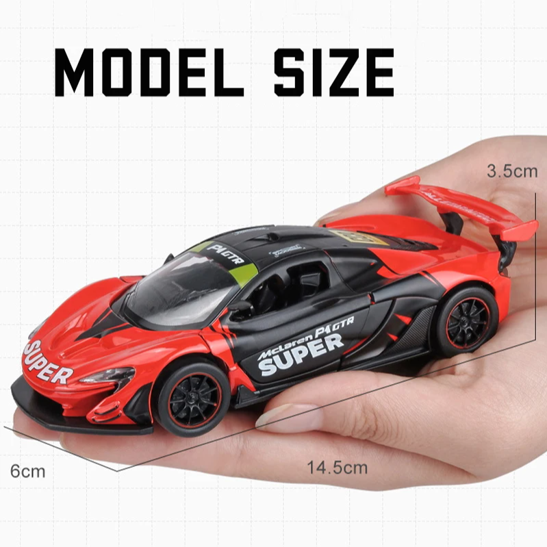 1:31 Diecast McLaren P1 GTR Official Licensed Model