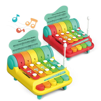 2in1 Kids Knocking Xylophone & Piano Toy 