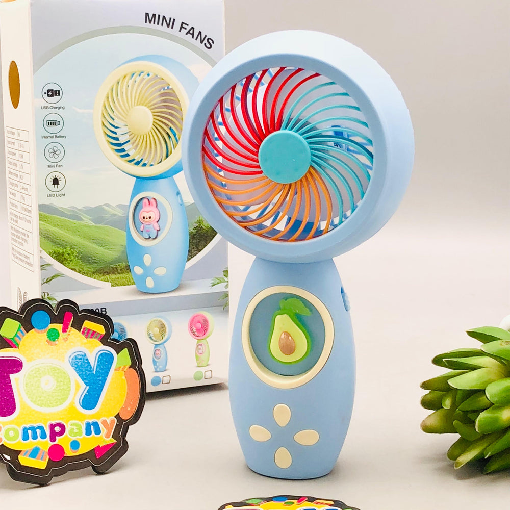 6" Rechargeable Fruit Colorful Design Mini Fan