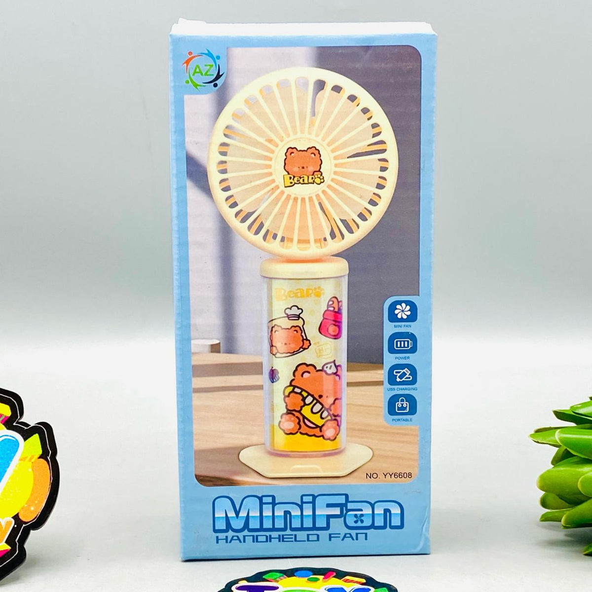 6" Rechargeable & Handheld Cooling Fan