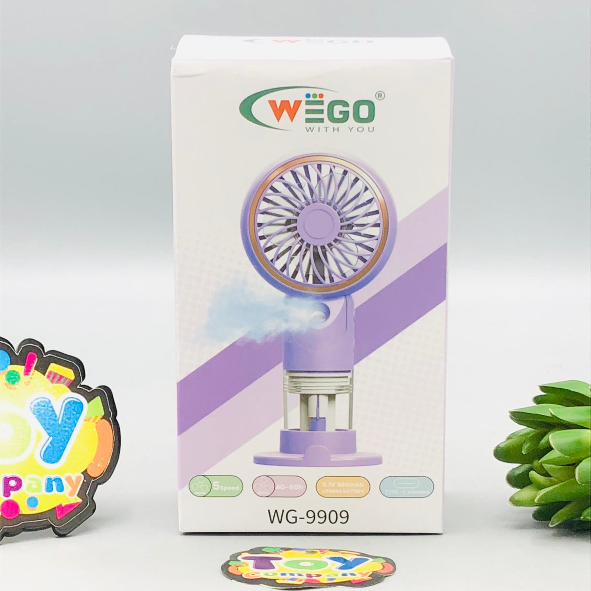 6" Rechargeable Mini Three Speed Cooling Mist Fan
