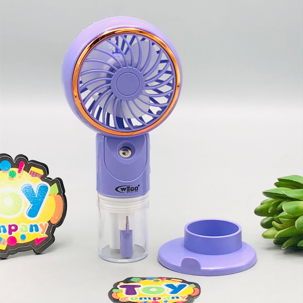 6" Rechargeable Mini Three Speed Cooling Mist Fan