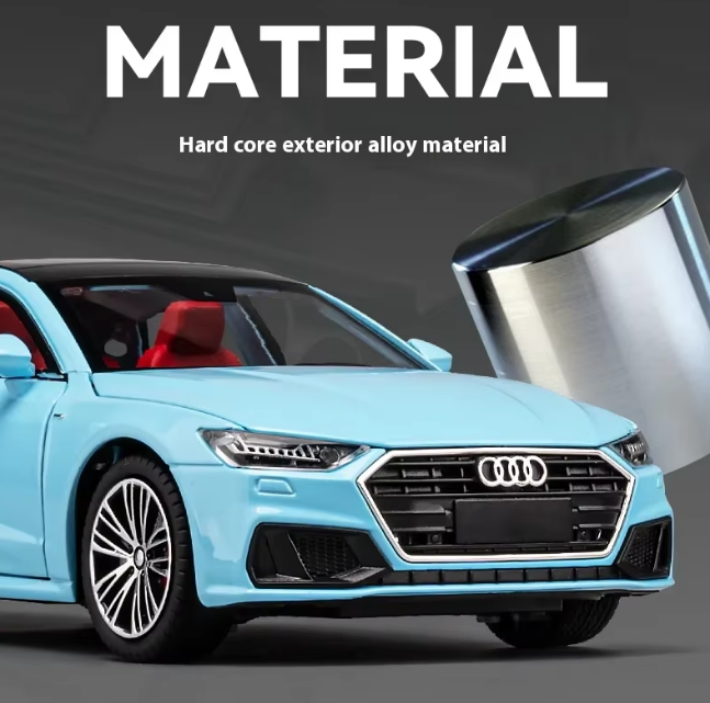 1:24 Diecast Audi A7 Model Car With Headlights