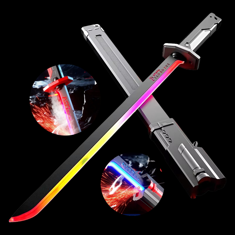 Kids Multi-Color Battle Laser Sword With Smoke