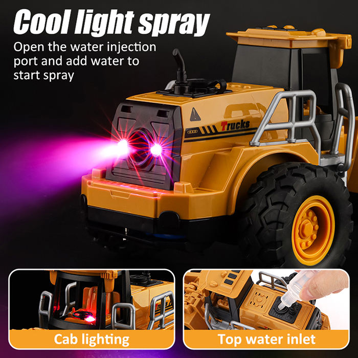 2.4GHz RC Bulldozer Spray Model With Lights