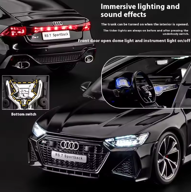 1:18 Diecast Audi RS 7 Sportback Model With Remote