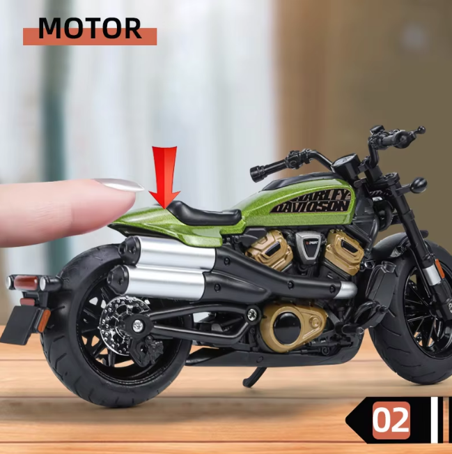 1:12 Diecast Harley Davidson Sportster Model Bike