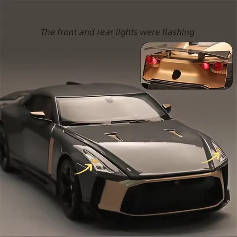 1:18 Diecast Nissan GTR50 Model Car With Smoke