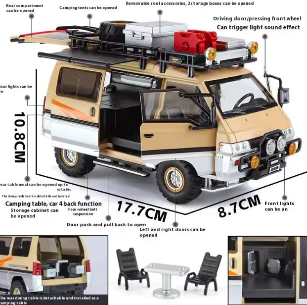 1:24 Diecast Mitsubishi Delica Van Model