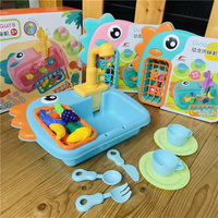 Kids Pretend Dinosaur Pumping Water Kitchen Sink