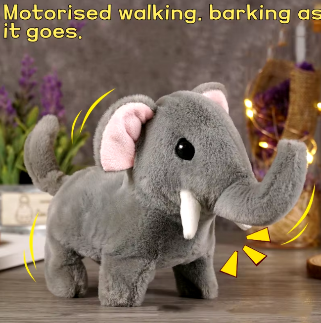 Cute Walking Plush Elephant With Sound