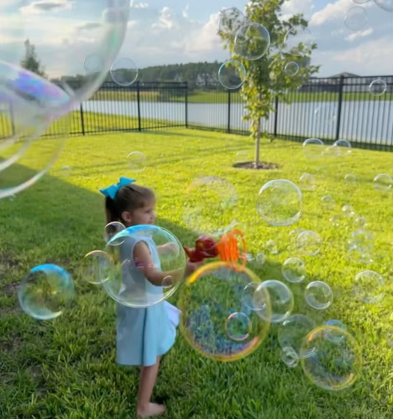 Battery Operated Shark Themed Colorful Bubble Gun