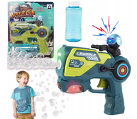 Electric Cool Lighting Space Bubble Gun With Sound
