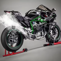 1:6 Diecast Kawasaki Ninja H2R Bootable Spray Model Bike