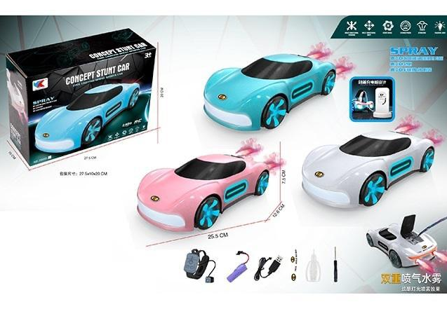 2.4GHz Watch Control Concept Spray Stunt Car
