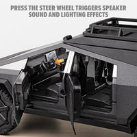 1:32 Diecast Tesla Camping Cybertruck With Bike