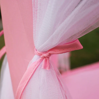 Princess Castle Play Tent House With Fairy Lights - Pink