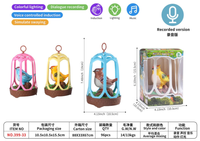 Kids Voice Interaction Musical Bird Cage With Lights