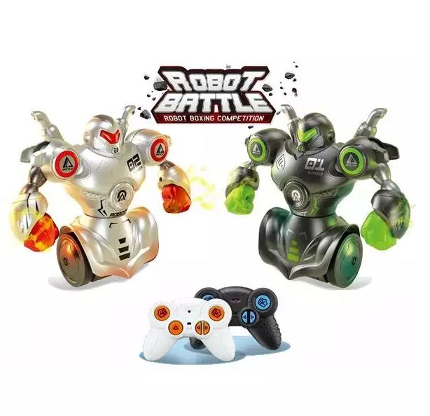 RC Dual Battle Boxing Robots With Light & Sound