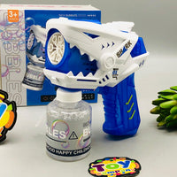 6 Holes Mini Shark Colorful Bubble Gun