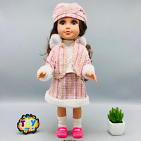 18* Inches Premium Movable Joints Chic Winter Dress Doll