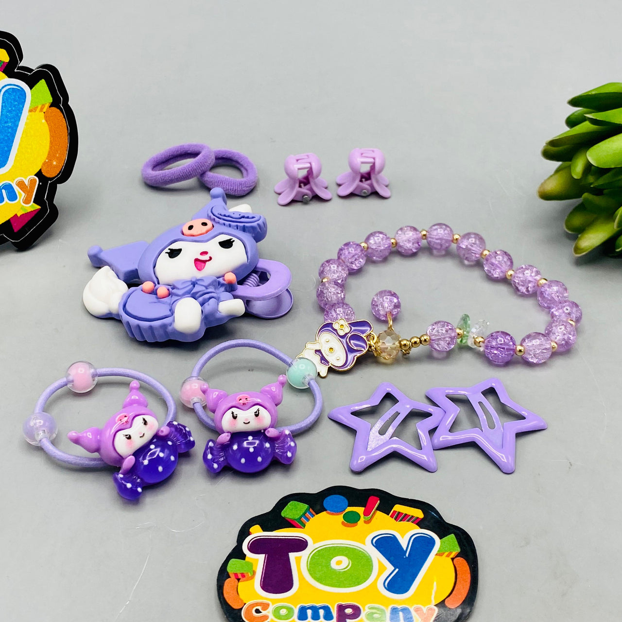 10Pcs Kuromi Girls Hair Accessories Set