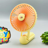 Multi-functional Mini Handheld & Desktop Fan With Light